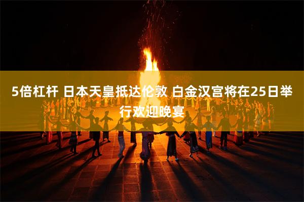 5倍杠杆 日本天皇抵达伦敦 白金汉宫将在25日举行欢迎晚宴
