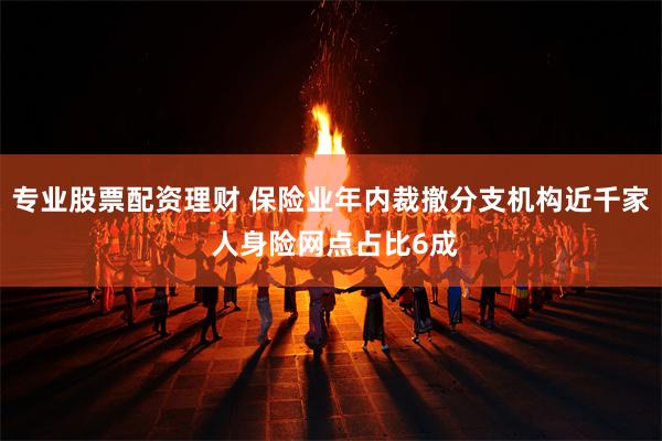 专业股票配资理财 保险业年内裁撤分支机构近千家 人身险网点占比6成